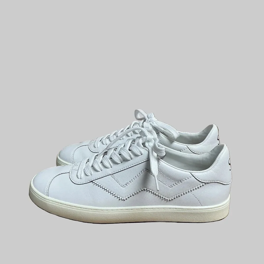 Stuart Weitzman white Daryl sneakers, size 9, LIKE NEW! - Picture 1 of 5